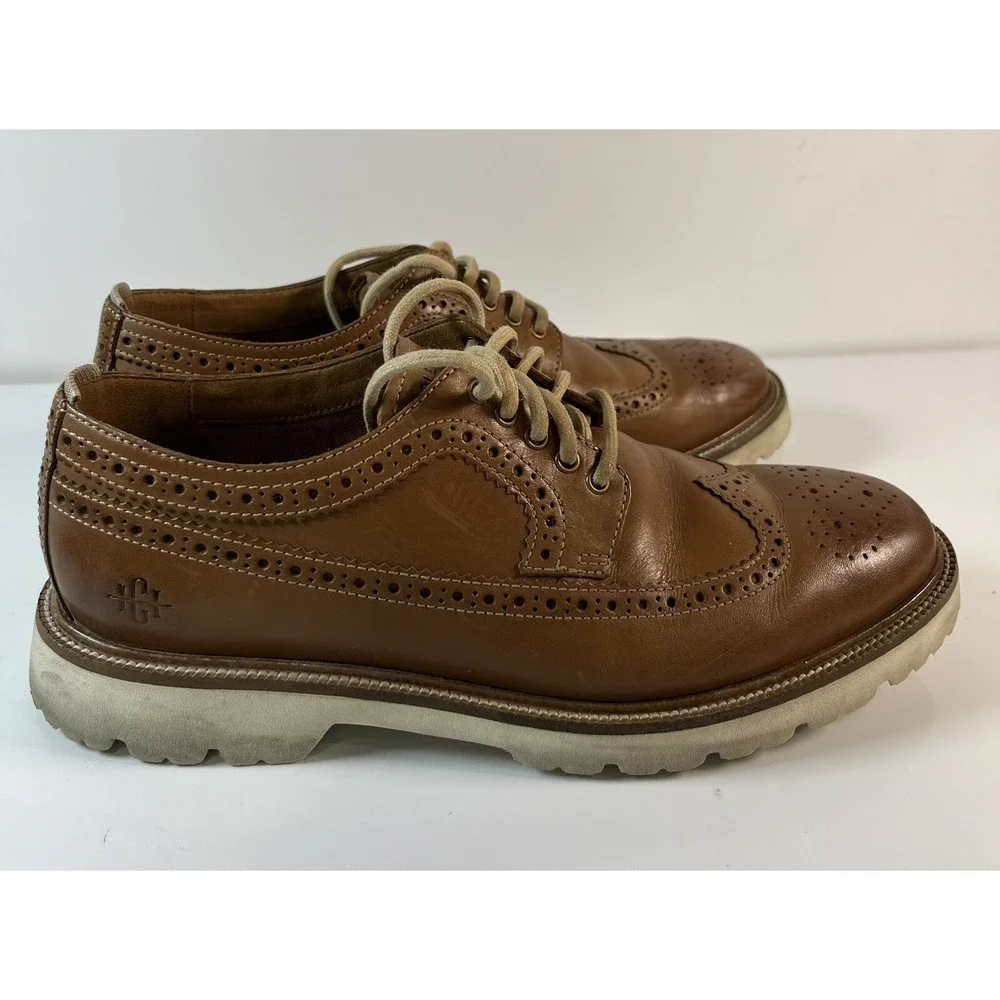 Cole‎ Haan American Classic Oxfords Shoes Mens Sz 9 Brown Leather Wingtip